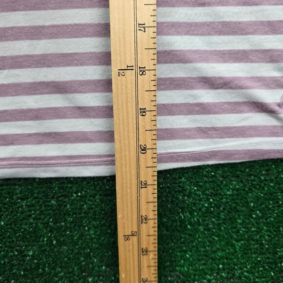 Nike Tank Top Womens Large Pink Striped Sleeveless Cropped Halter Gym Yoga - Picture 5 of 10